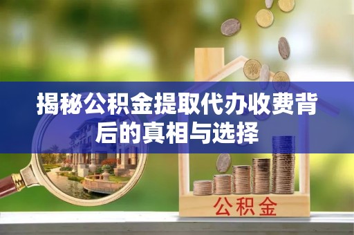 江陵揭秘公积金提取代办收费背后的真相与选择