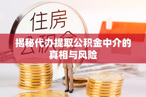 江陵揭秘代办提取公积金中介的真相与风险