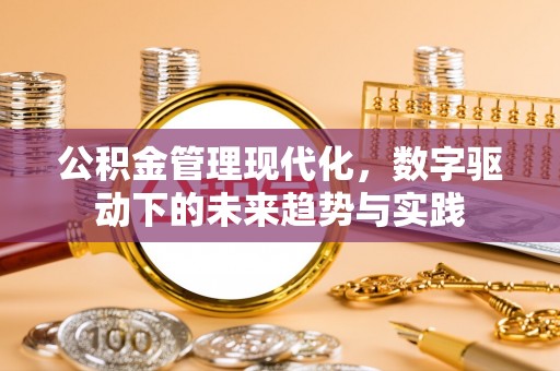 江陵公积金管理现代化，数字驱动下的未来趋势与实践