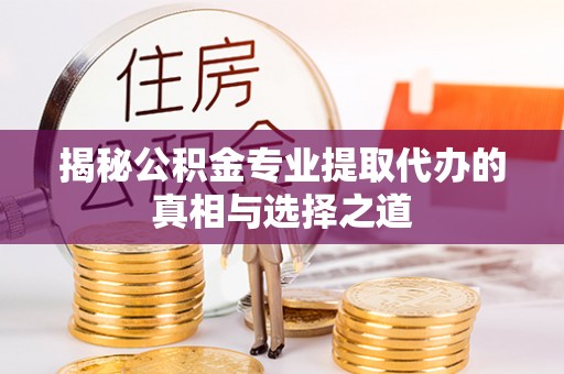 江陵揭秘公积金专业提取代办的真相与选择之道