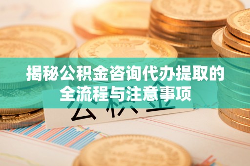 江陵揭秘公积金咨询代办提取的全流程与注意事项