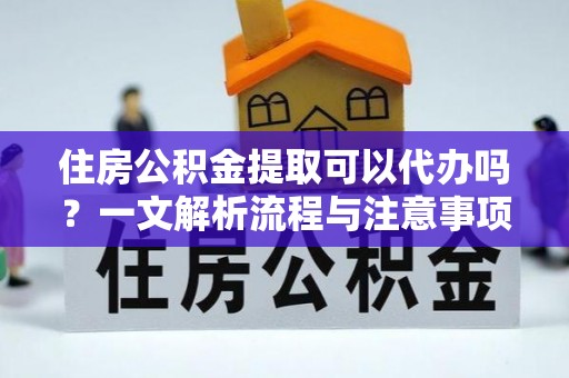 江陵住房公积金提取可以代办吗？一文解析流程与注意事项