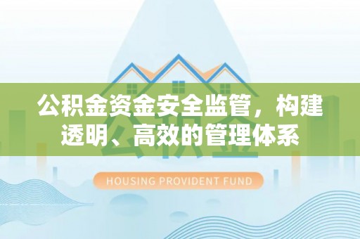 江陵公积金资金安全监管，构建透明、高效的管理体系