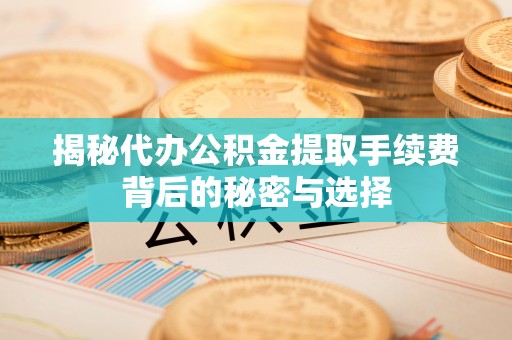 江陵揭秘代办公积金提取手续费背后的秘密与选择