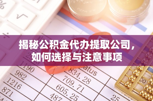 江陵揭秘公积金代办提取公司，如何选择与注意事项