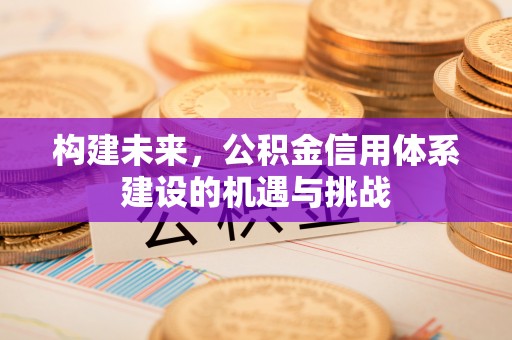 江陵构建未来，公积金信用体系建设的机遇与挑战