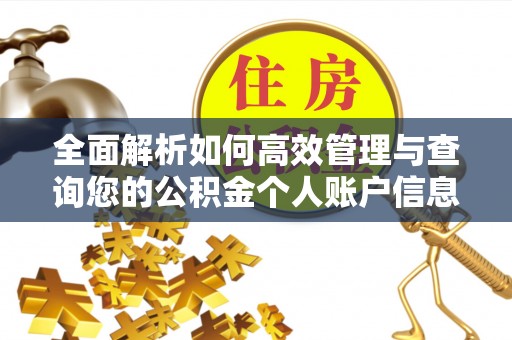 江陵全面解析如何高效管理与查询您的公积金个人账户信息