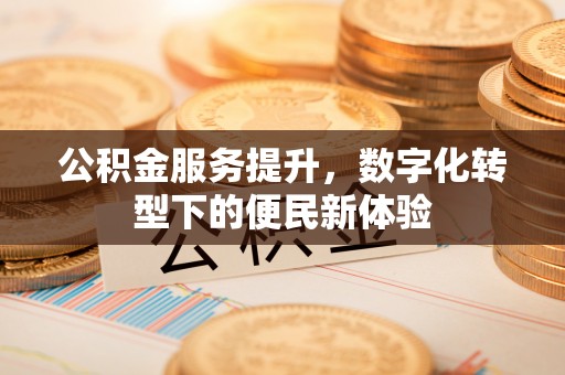 江陵公积金服务提升，数字化转型下的便民新体验