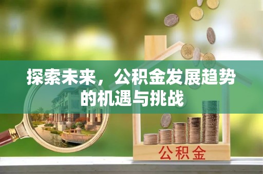 江陵探索未来，公积金发展趋势的机遇与挑战