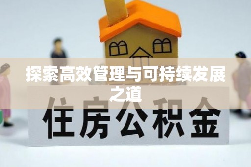 江陵探索高效管理与可持续发展之道