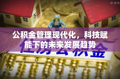 江陵公积金管理现代化，科技赋能下的未来发展趋势
