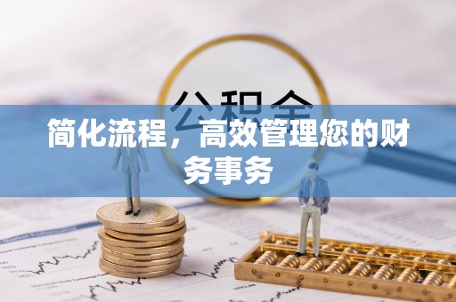 江陵简化流程，高效管理您的财务事务